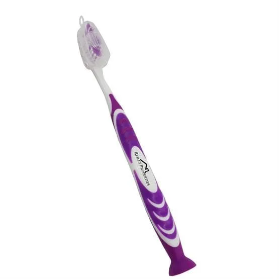 Stand Up Suction Toothbrush w/ Tongue Scraper