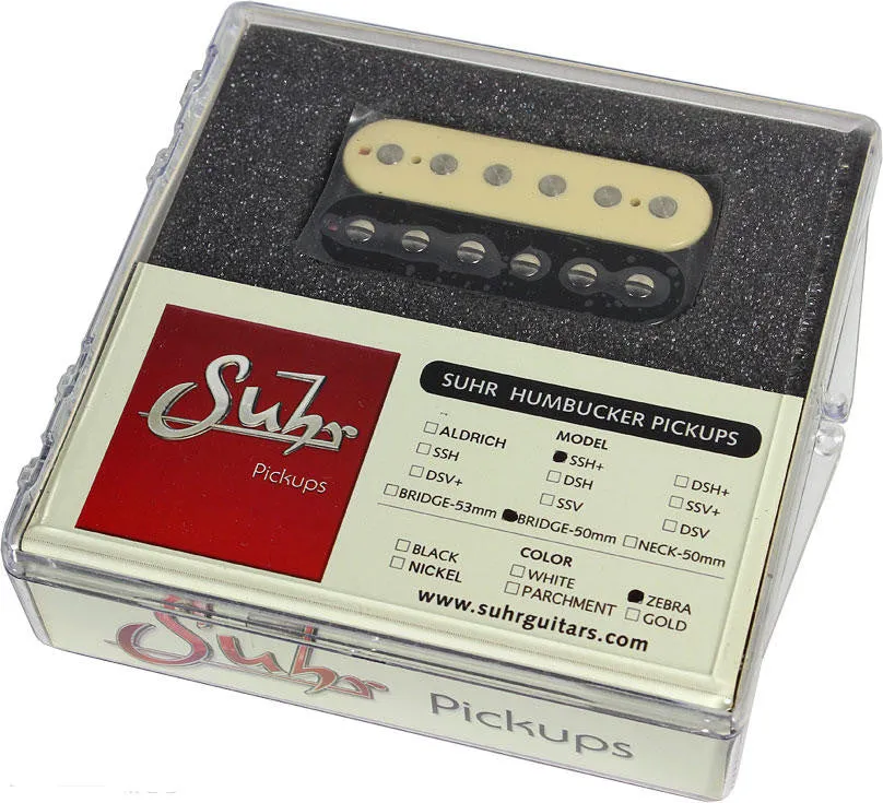 Suhr SSH  Bridge Pickup, Zebra, 50mm