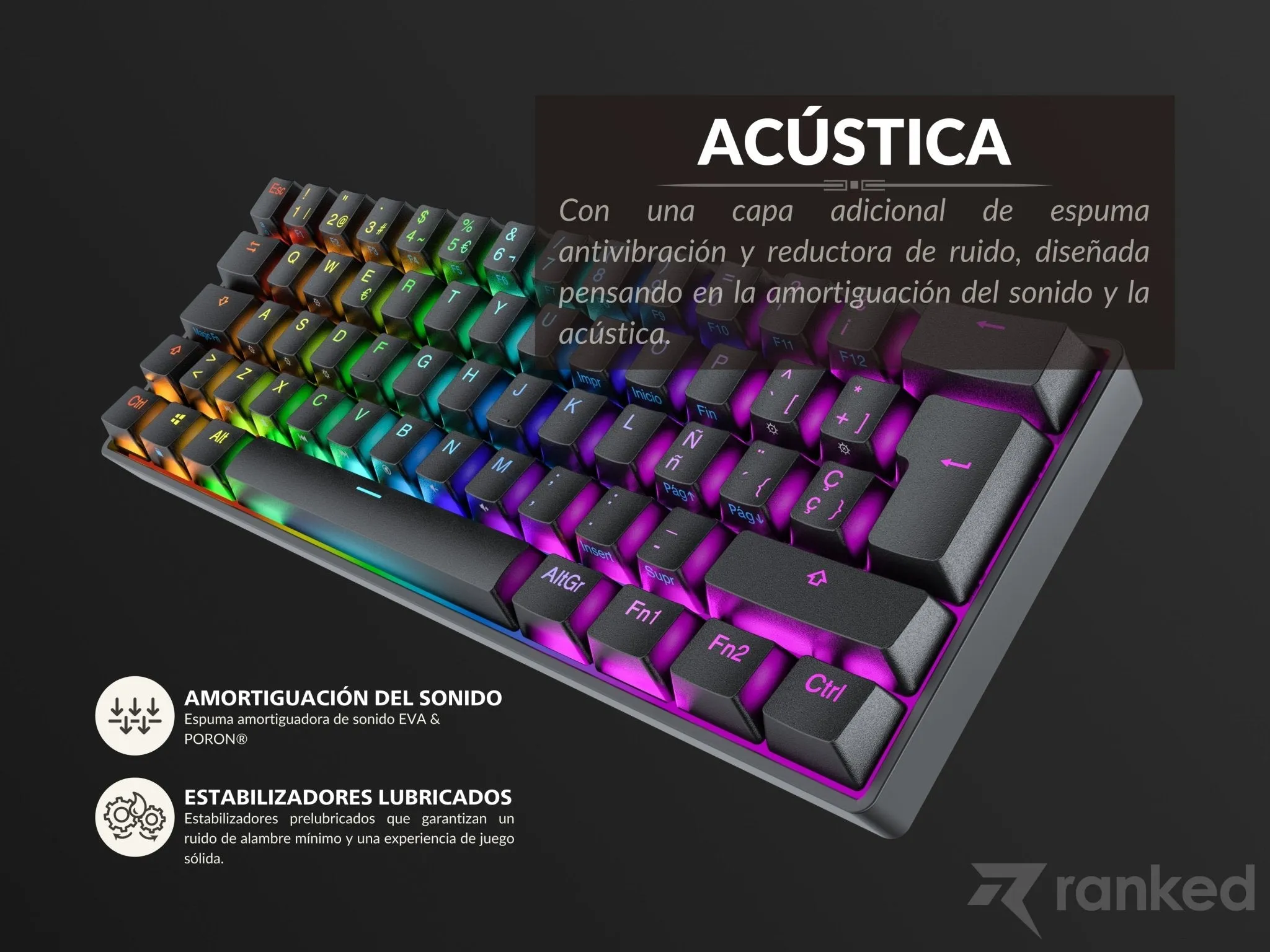 Supernova s60 Mechanical Gaming Keyboard - [ISO ES]