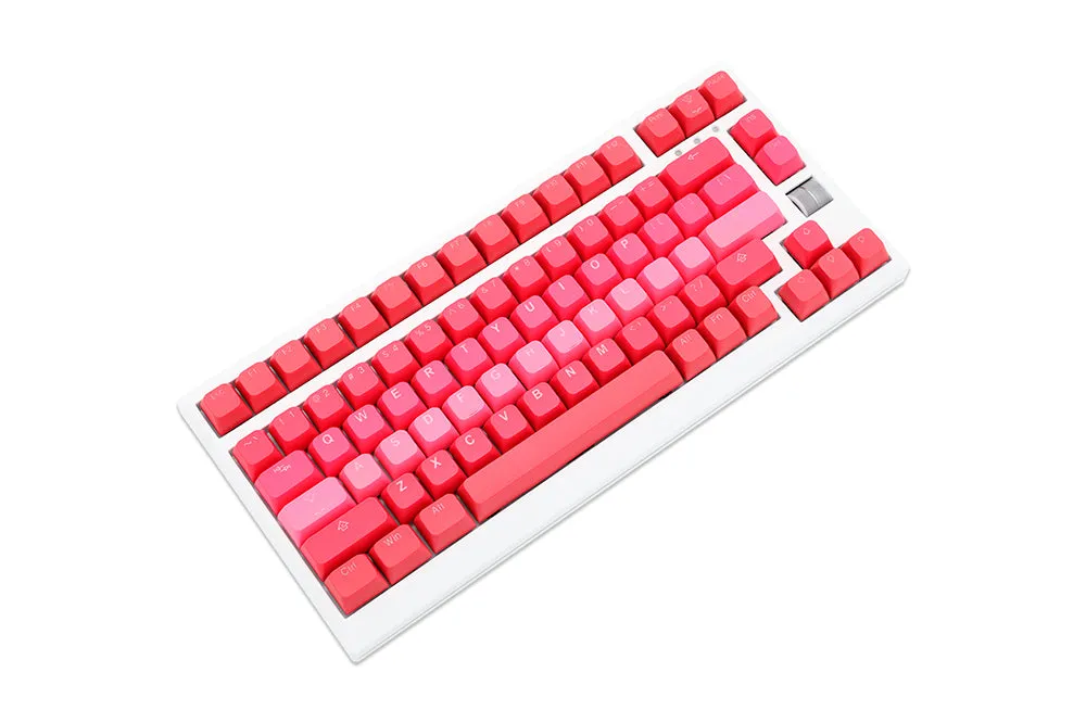 Taihao BOBO Profile Rosy Cloud PBT Doubleshot keycaps for diy gaming mechanical keyboard oem profile Red 1.75u shift Only of 87