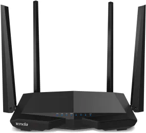 Tenda AC6 AC1200 Wireless Dual Band Router, Black 3-port Wireless Cable, 867Mbps/5GHz  300Mbps/2.4GHz