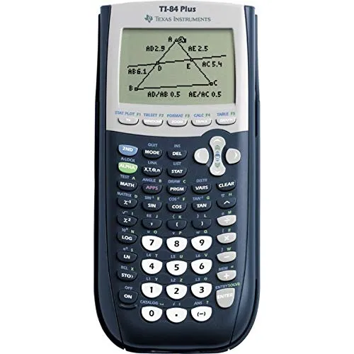 Texas Instruments TI-84 Plus Graphing Calculator.