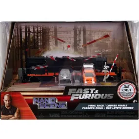 The Fast & The Furious Nano Hollywood Rides Train Scene Diorama