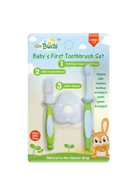 Tiny Buds Baby's 1st Toothbrush Set 6m 