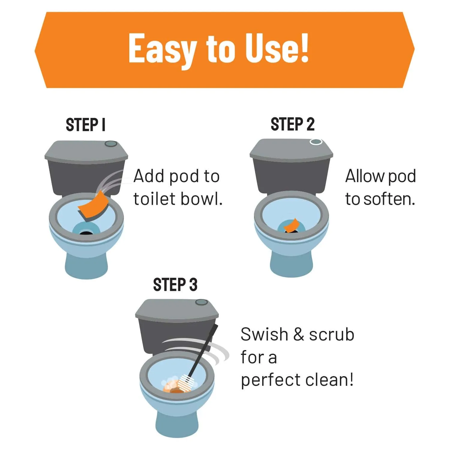 Toilet Bowl Drop Pods - 5 pack