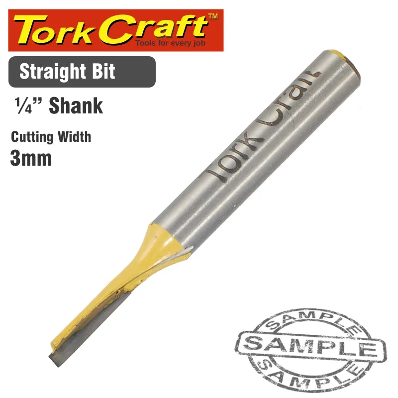 TORK CRAFT ROUTER BIT STRAIGHT 3MM CKP3MM