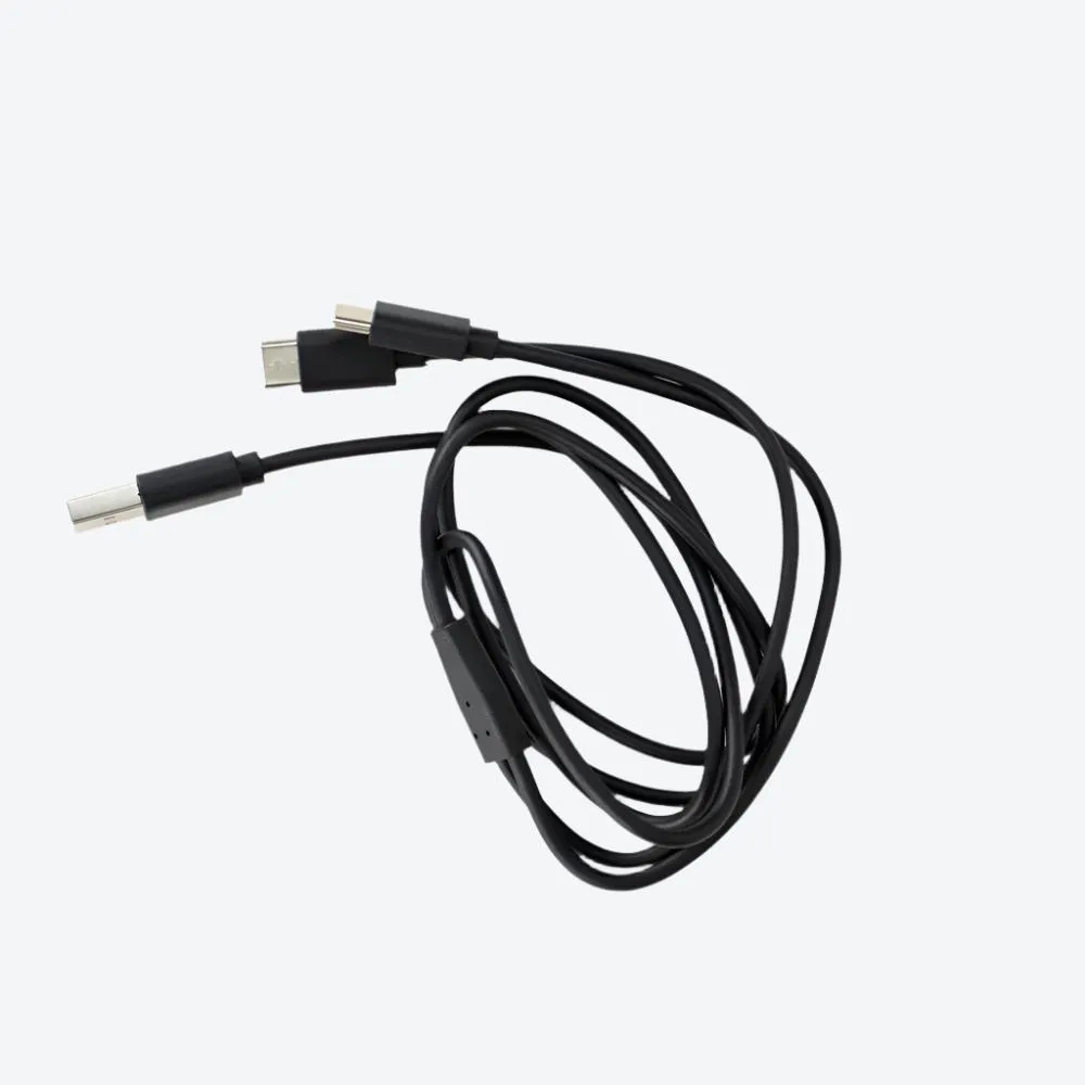 USB to USB-C Split Cable, 1M, Black, Polybag