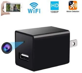 USB Wall Charger Hidden WIFI Nanny Camera