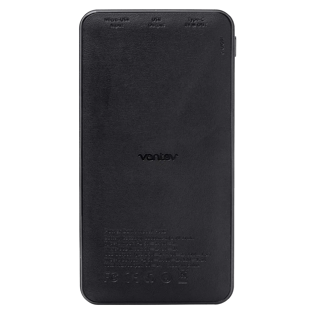 Ventev Portable Battery PD 10,000 mAh - Gray