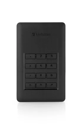 Verbatim Store 'N' Go Secure Portable Hdd With Keypad Access - Hard Drive - 2 Tb - Usb 3.1 Gen 1 -