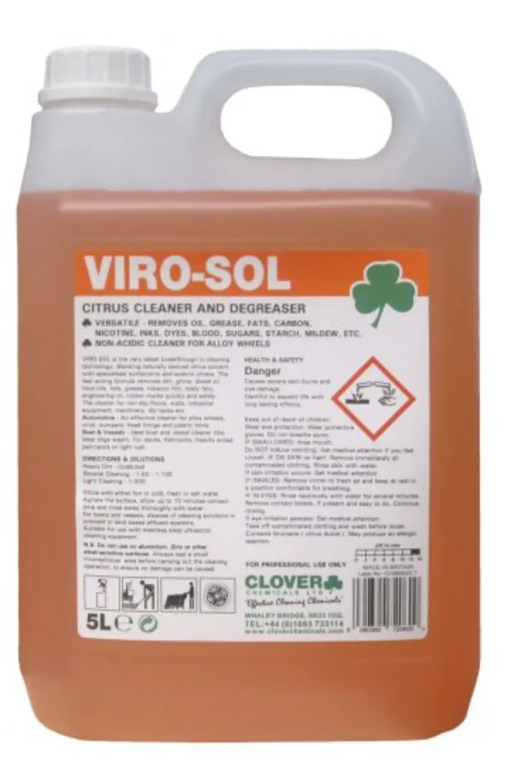 Viro-Sol Citrus Cleaner and Degreaser 5L