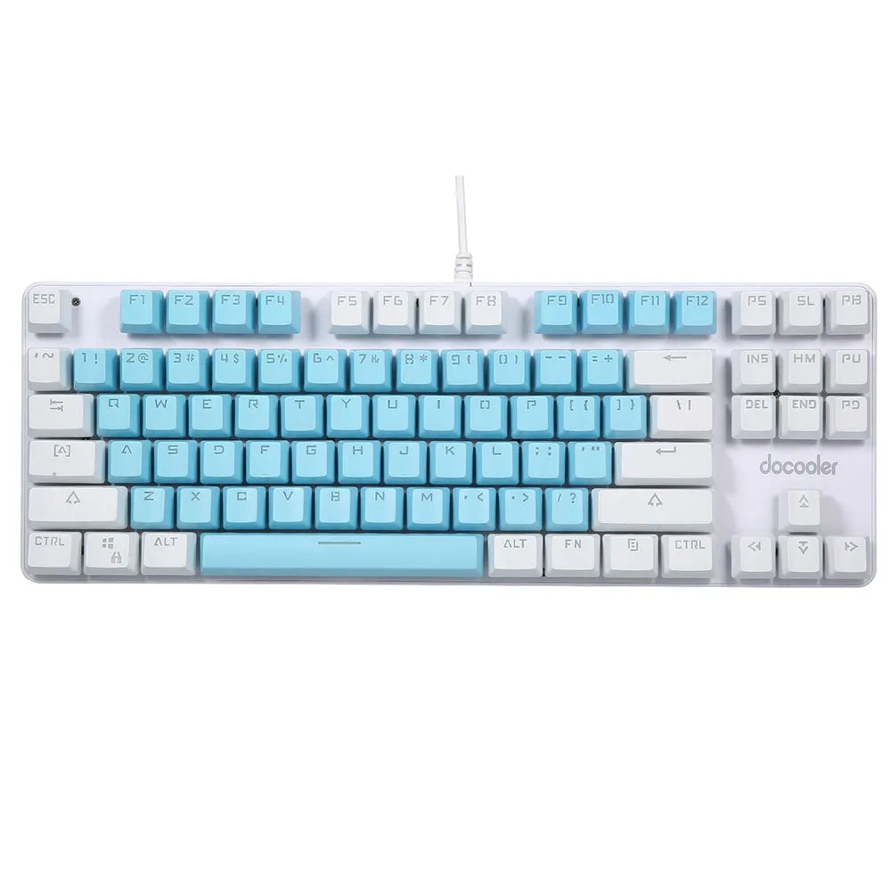 Wired Gaming Keyboard 87 Keys Mixed Light