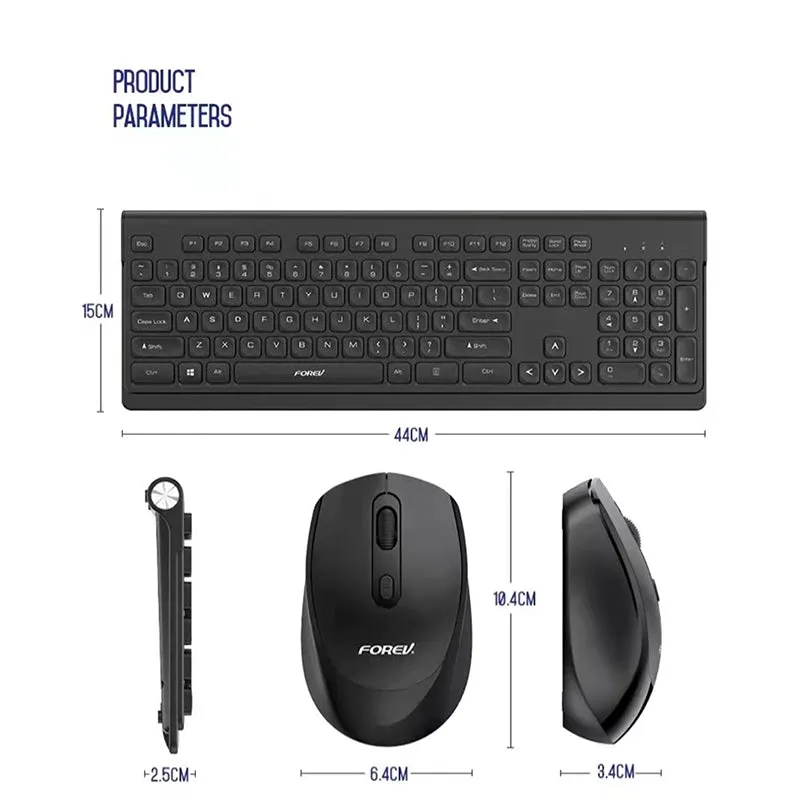 Wireless Keyboard & Mouse Office Home Gaming Keyboard Mouse Set