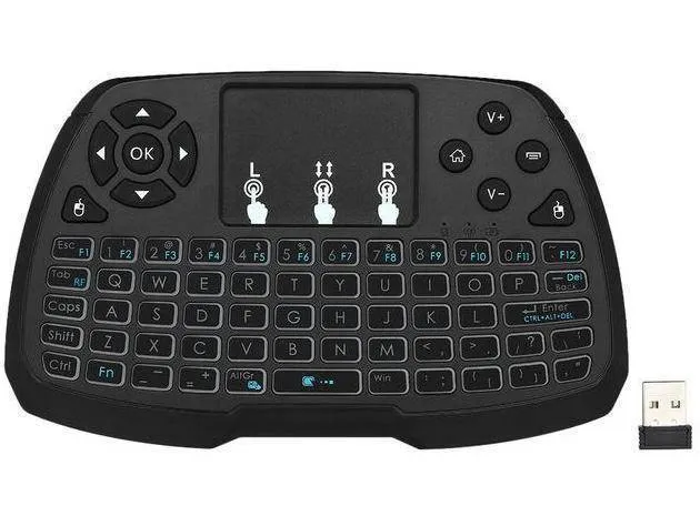 Wireless mini keyboard with touchpad