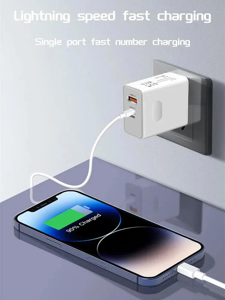 Xiaomi 120W Fast Charger USB 3.0 Type-C PD Cable Fast Charging Quick Charge Adapter For iPhone Samsung Xiaomi Pixel Cellphones