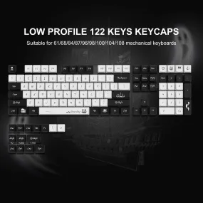 XVX Ghost Low Profile PBT Dye-Sub Keycap (122-Key)