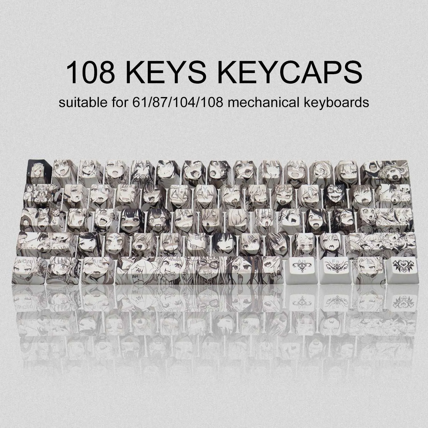 XVX Japanese Anime 108-Key OEM Profile Keycap Set