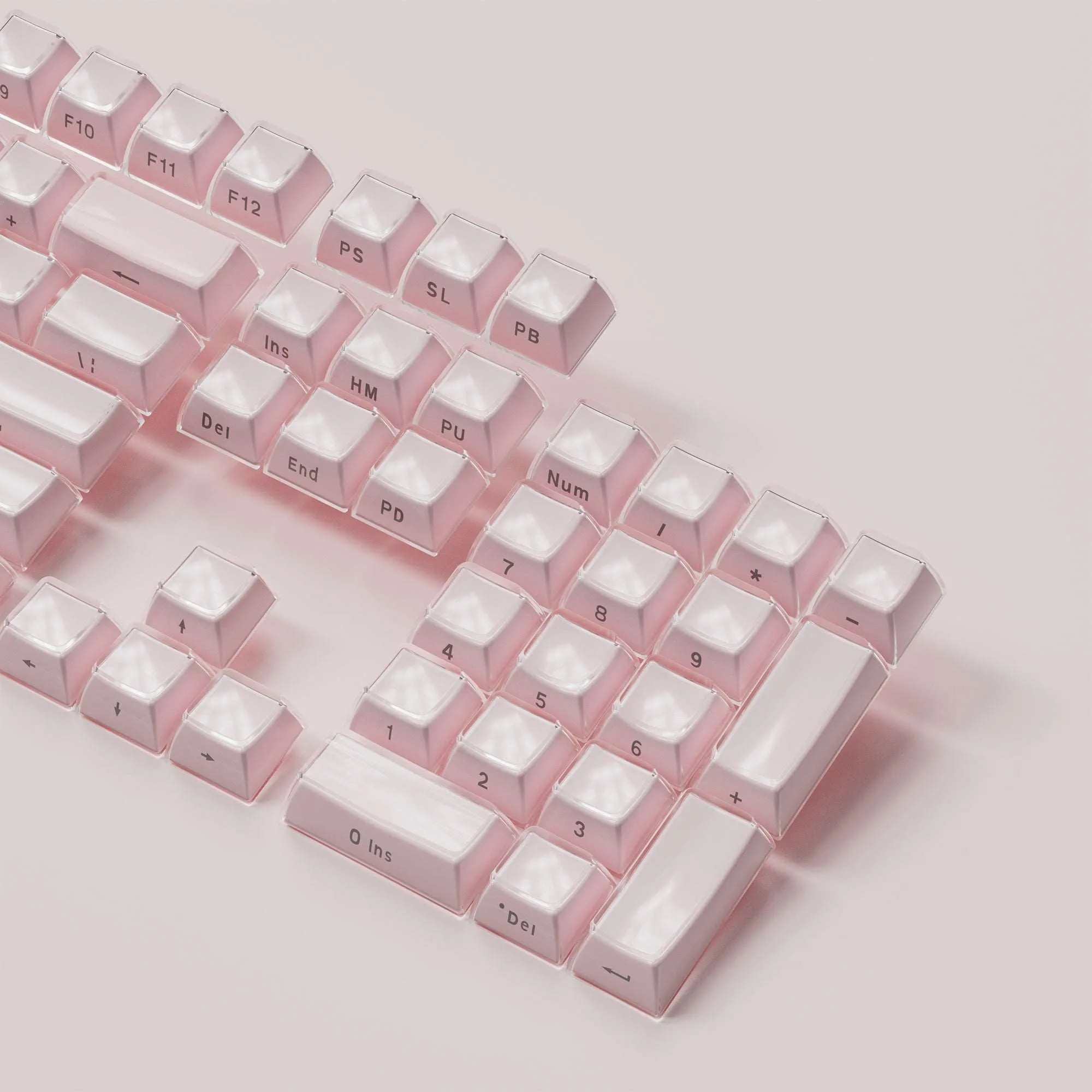 XVX Jello Side-Printed Translucent OEM Profile Keycap (113-Key)