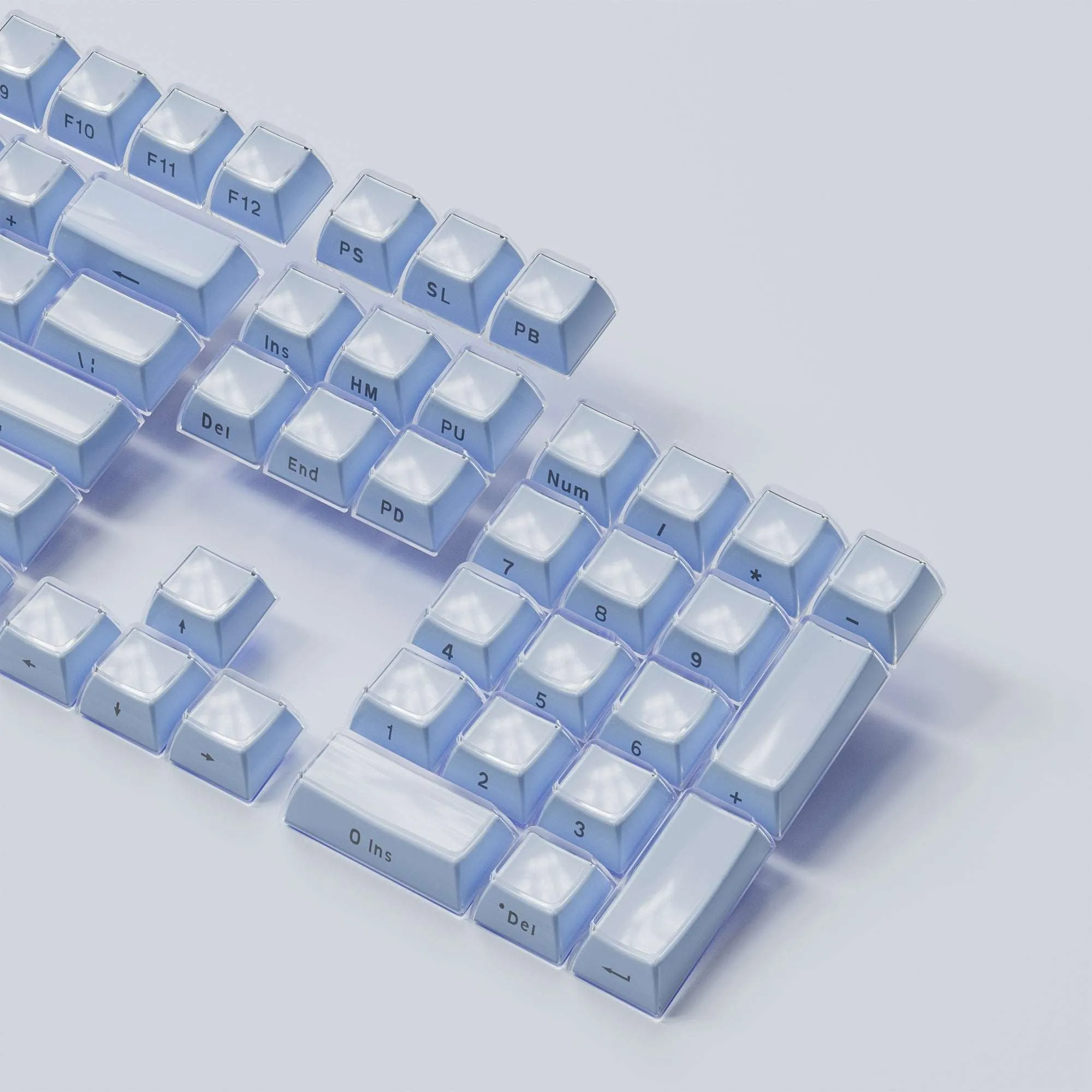 XVX Jello Side-Printed Translucent OEM Profile Keycap (113-Key)