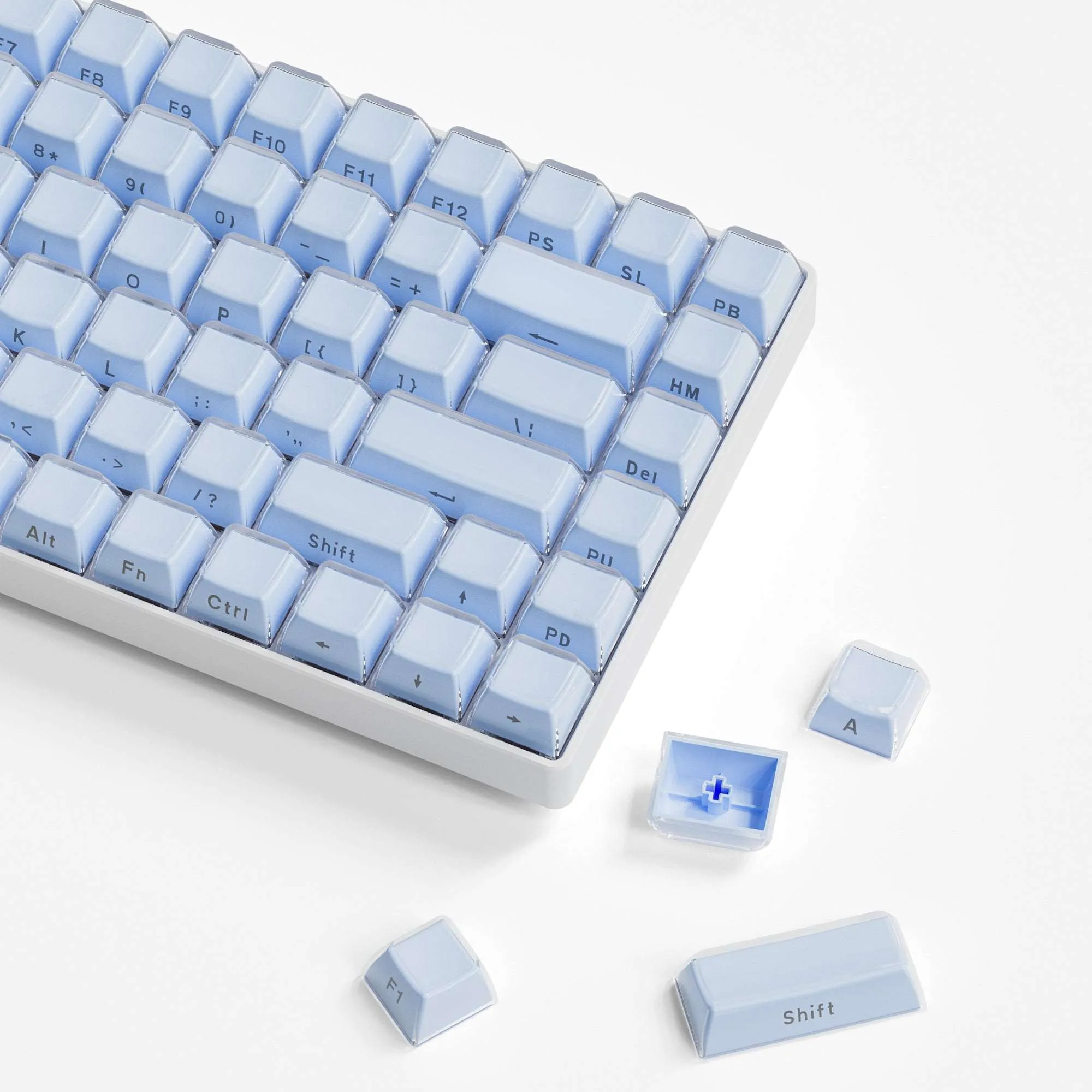 XVX Jello Side-Printed Translucent OEM Profile Keycap (113-Key)