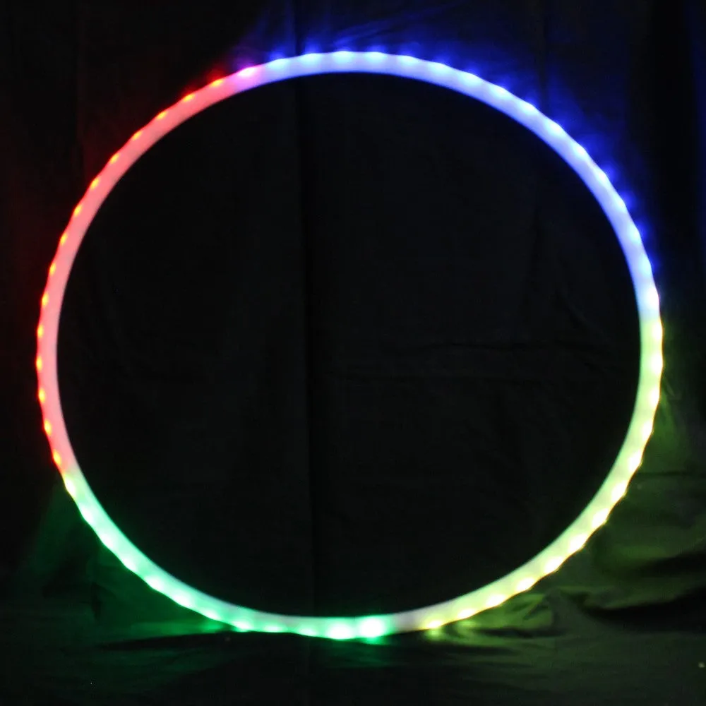 Zeekio 24" Rechargable LED Hoop with Remote - Flow Toy - Multi Color - Collapsible