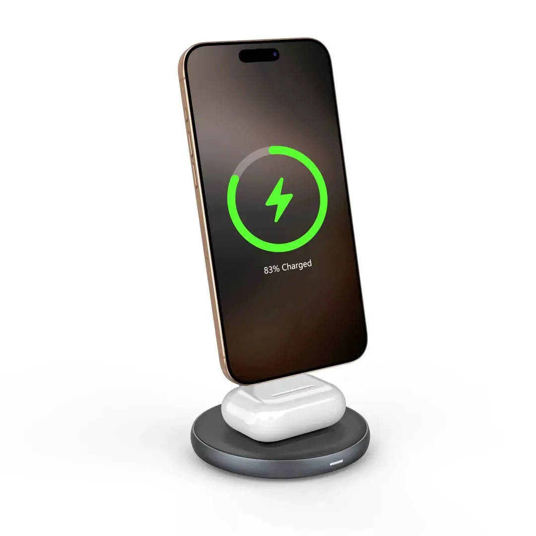 ZIKE 2-in-1 Magnetic Wireless Charger